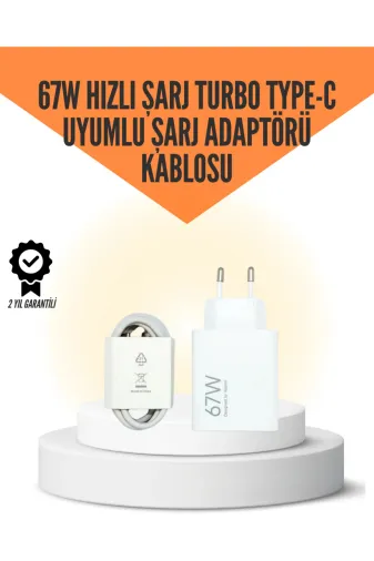 Ethab Giyim 67W Hızlı Şarj Cihazı Yüksek Isı Dayanımlı Type-C Set - Glst1347-6083