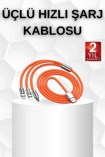 Ethab Giyim Android Ve İos Uyumlu 180 Derece Type-C Şarj Kablosu - Glst7592-6641