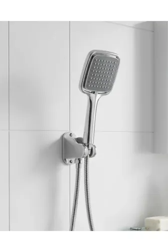 Ethab Giyim GLST1223-5835 Siyah Duş Seti El Duşu Başlığı Spiral Hortum Ve Duvar Askısı Banyo Duş Seti - Glst1223-583