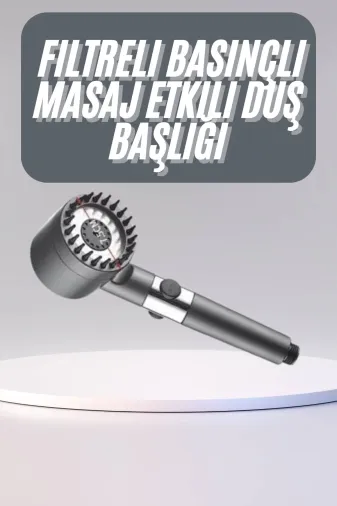Ethab Giyim GLST1978-1067 Yüksek Performanslı Masaj Etkili Su Tasarruflu Duş Başlığı Krom Kaplama Uzun - Glst1978-106