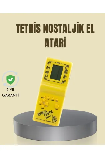 Ethab Giyim GLST2194-6859 Taşınabilir Tetris Oyunu El Konsolu – Dayanıklı Plastik Pil Ile Çalışan Ret - Glst2194-685