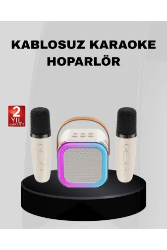 Ethab Giyim GLST8364-8486 Trendlia Taşınabilir Karaoke Hoparlör Bluetooth 5.0 Ve Çift Mikrofonlu