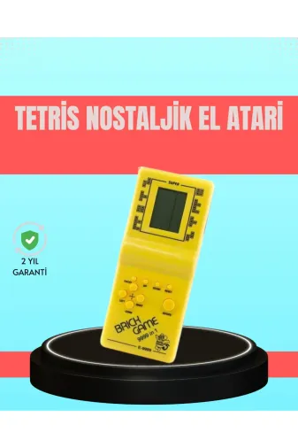 Ethab Giyim Retro Tetris El Aterisi – Pil Ile Çalışan Taşınabilir Mini Oyun Konsolu - Glst1678-3212