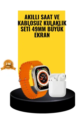 Ethab Giyim Watch 9 Max Akıllı Saat Sesli Görüşme Özellikli Kulaklık Seti - Glst5155-3136