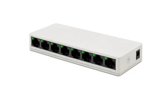 Ethernet Switch 8 Port 10/100 Mbps - Beyaz LV-SW08