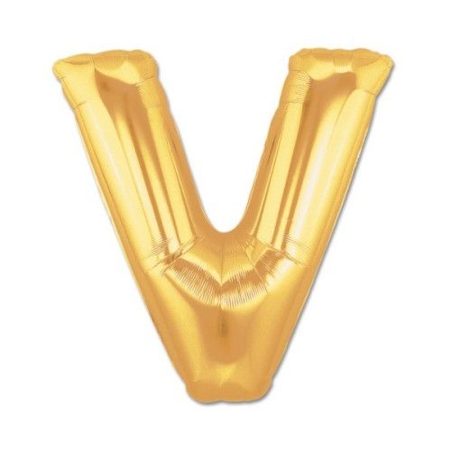 ETT 562741110492 Altın Sarısı Folyo Harf Balon 1 Metre