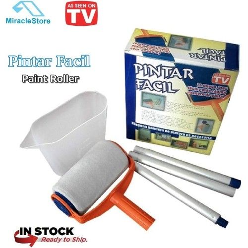 ETT 562741421024 Pintar Facil Pratik Damlatmayan Boya Rulosu Ve Fırçası