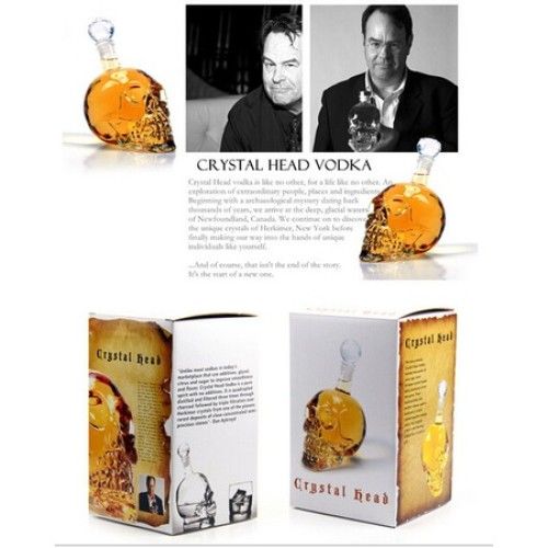 ETT 562741421038 1000 Ml Crystal Head Kuru Kafa İçki Şişesi