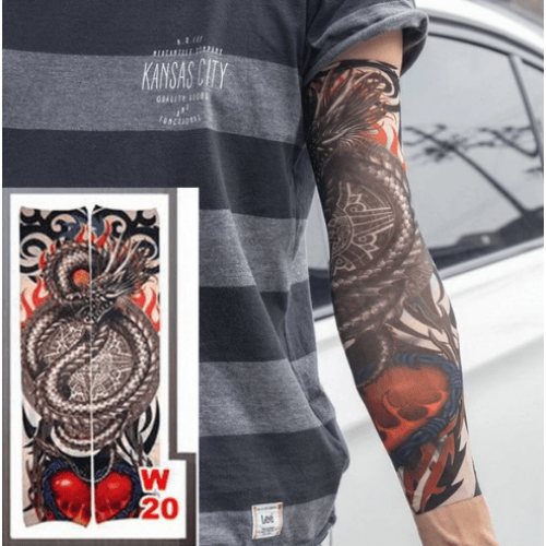 ETT 562741422415 Giyilebilir Kol Ve Bacak Dövmesi 3D Baskılı 2 Adet Model  7