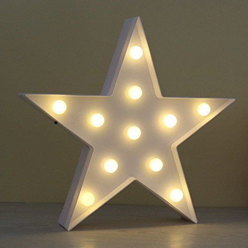 ETT 562741425783 Led Işıklı Beyaz Yıldız Gece Lambası