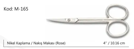 Europe Nakış Makası Süper Kalite No:4 10,16 CM