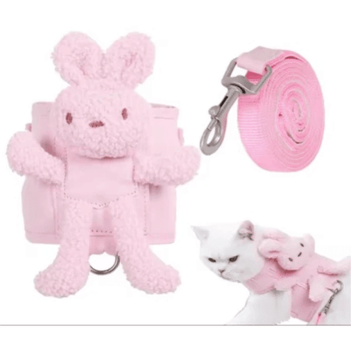 Evcil Hayvan Peluş Ayıcıklı Göğüs Gezdirme Tasması Set