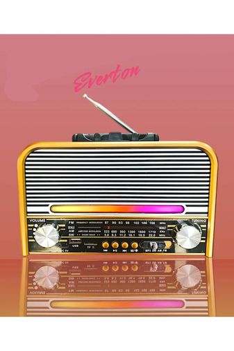 Everton Rt-659 Led Özelikli Fm/bt/sw Nostajık Radyo Bluethotlu Müzik Çalar