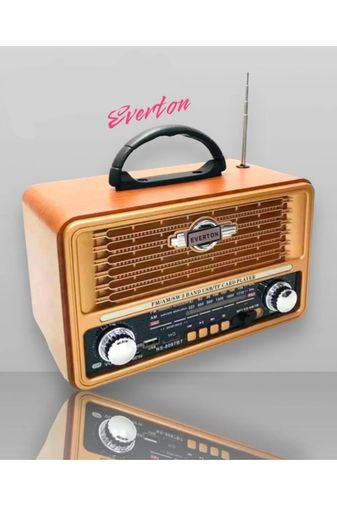 Everton Rt-759Bt Bluetooth Nostajık Müzik Çalar Usb/sd/aux/fm Radyo Nostajik Müzik Kutusu