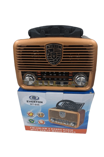 Everton Rt-845 Solar Enerjili Nostaljik Fm,aux,usb Müzik Çalar