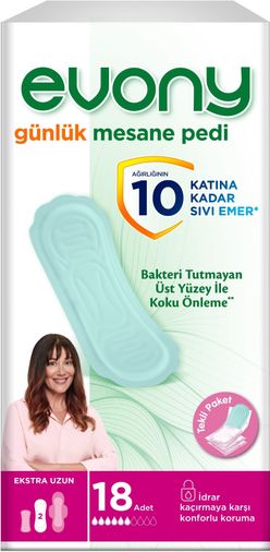 Evony Günlük Mesane Pedi Ekstra Uzun (İç Adet 18 Li) Tekli Pk