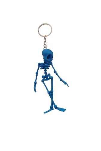 FAMEMUS ACCESSORY 0050053 Iskelet Tasarım Dekoratif Anahtarlık Iskelet Araç Süsü Mavi Renk