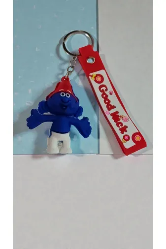 FAMEMUS ACCESSORY 1232EQWEWQEW Şirinler Anahtarlık Renkli Karışık Gelir 1 Adet Çanta Süsü Aksesuar