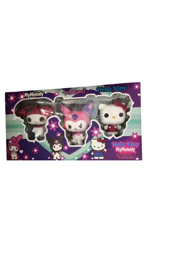 FAMEMUS ACCESSORY 221wewddsada Kuromi My Melody Helllo Kitty 3 Lü Karakter Kutulu Set