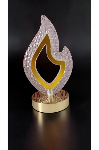FAMEMUS ACCESSORY 43trettrgerg Odanıza Renk Katan Çok Şık Hediyelik Gece Lambası Boyut:22Cm