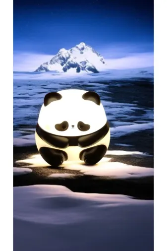 FAMEMUS ACCESSORY 789456 Sevimli Panda Gece Lambası Şarjz Edebilir