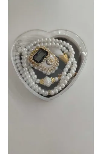 FAMEMUS ACCESSORY we21412ew Kalp Kutulu Zikirmatik Tesbih Seti