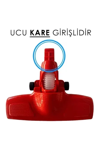 FANTOM SSASOFAN3 Provac P5000 Magic P3000 Süpürücü Başlık Kırmızı (Kare Giriş)