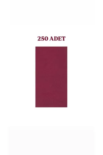 FASANA FSNBRD01 Lüks Garson Katlama Peçete Bordo 33X33 Cm 250 Adet