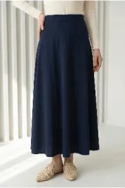 Fayetta Kloş Daisy Etek-EK716 Lacivert