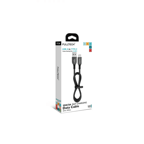 FC36d Fulltech Fc36 15 Watt 3A Usb-A To Type-C 1.2M Hızlı Şarj Kablosu