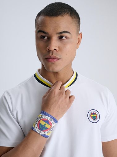 Fenerium TA177UFY075LC Fenerbahçe Sarı Lacivert Baskı Unisex Bileklik