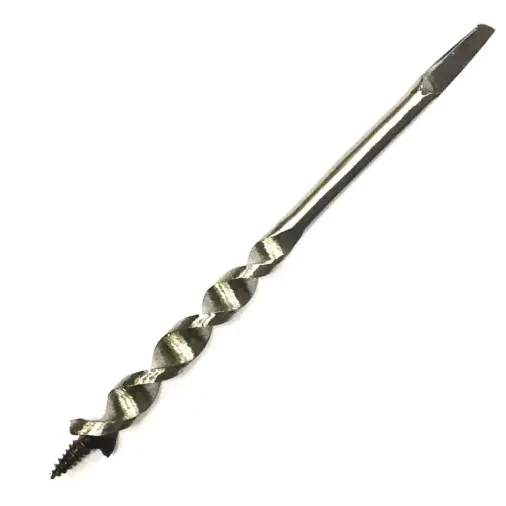 Fenerli Ahşap Burgu El / Matkap Ucu - Dört Köşe 16 Mm
