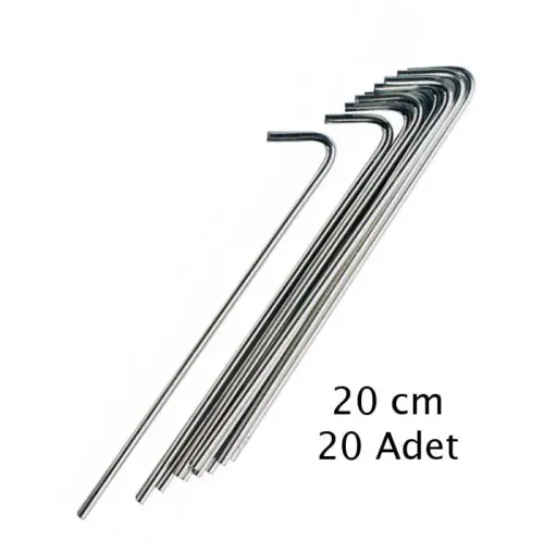 Ferrino Çelik Çadır Kazığı 20 Adet (5mm)/Ekonomik Paket