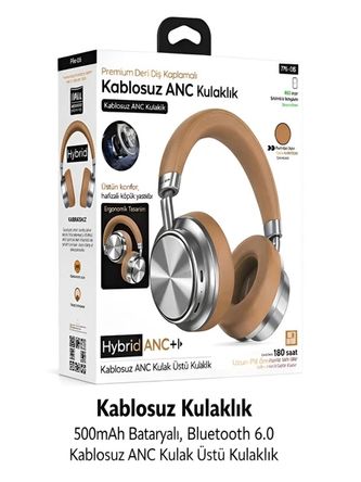 Fh-05 Kablosuz Kulaklık 500Mah Bataryalı, Bluetooth 6.0 Kablosuz Anc Kulak Üstü Kulaklık