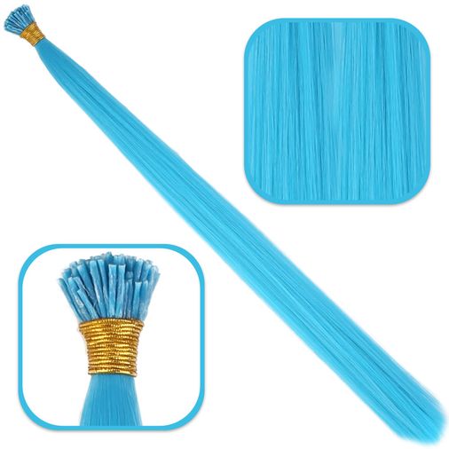Fiber Sen Boncuk Kaynaklık Renkli / Turkuaz Mi / 100 Adet