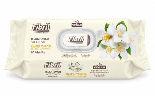 Fibril Islak Havlu Mendil 90 Yaprak Gizemli Yasemin Plastik Kapaklı