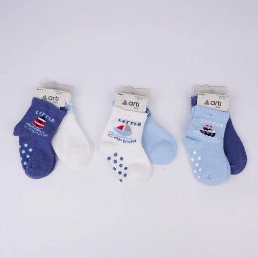Filip 2'li Abs'li Erkek Bebek Soket Çorap K44143 (ADET FİYATIDIR)
