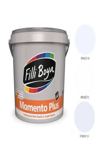 Filli Boya M.PLUS15LT Momento Plus Profesyonel Mat Plastik Iç Cephe Boyası 15 Lt (Ipeksi 10)