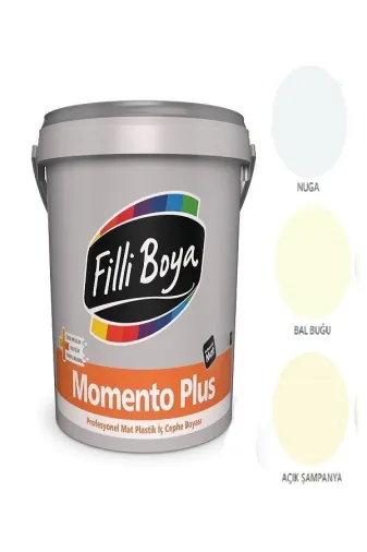 Filli Boya M.PLUS2.5LT Momento Plus Profesyonel Mat Plastik Iç Cephe Boyası 2.5Lt (Açık Şampanya)