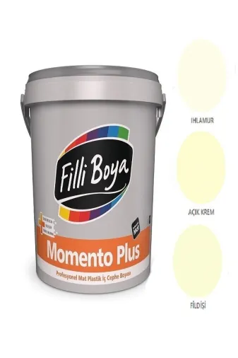 Filli Boya M.PLUS2.5LT Momento Plus Profesyonel Mat Plastik Iç Cephe Boyası 2.5Lt (Fildişi)