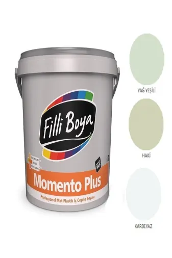 Filli Boya M.PLUS7.5LT Momento Plus Profesyonel Mat Plastik Iç Cephe Boyası 7.5Lt (Karbeyaz)