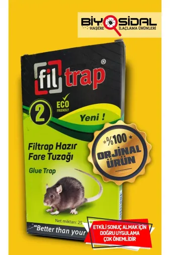 Filtrap BYO-08 Yapışkanlı Fare Tuzağı 2 Li