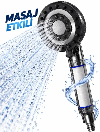 Filtreli Duş Başlığı Masaj Etkili