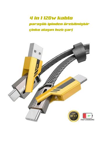 FİOPLUS fp98fp98 Fioplus Fp-98 120W 4In1 Fast Şarj Ve Data Kablosu
