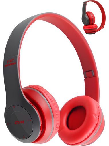 FİOPLUS P47 Katlanabilir 3.5Mm Giriş Tf Kart Destekli Mikrofonlu Kulak Üstü Kablosuz Bluetooth Kulaklık