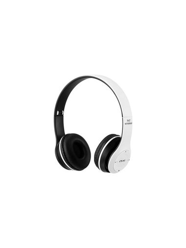 FİOPLUS St-3 P47 Fioplus P47 Beyaz Wireless Baş Üstü Kulaklık
