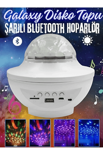 FİOPLUS XY-918 Disco Topu Ses Bombası Bluetooth Hoparlör Usb Bt Tf Kart Destekli Şarjlı Gece Lambası