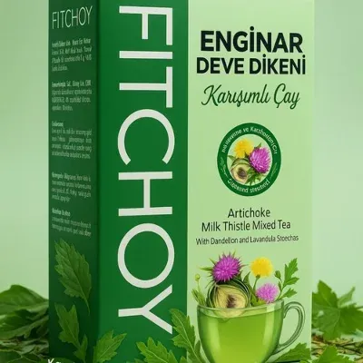 Fitchoy - Enginar & Deve Dikeni Çay 90 gr x 45 Adet (Karabaş Otu ve Karahindiba İlaveli)