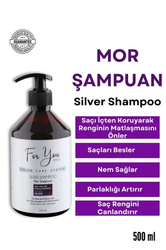 For You Gold mor01 Silver Mor Şampuan (Turunculaşma Karşıtı Mor Silver Şampuan)