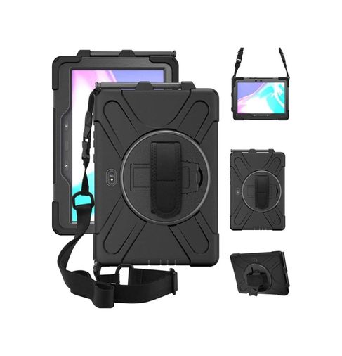 FREEDOM STOREE İTRARK1642MUK Samsung Galaxy T638 Tab Active 4 Pro Kılıf Amazing Tablet Kapak - Siyah Arka Kapak Diğer